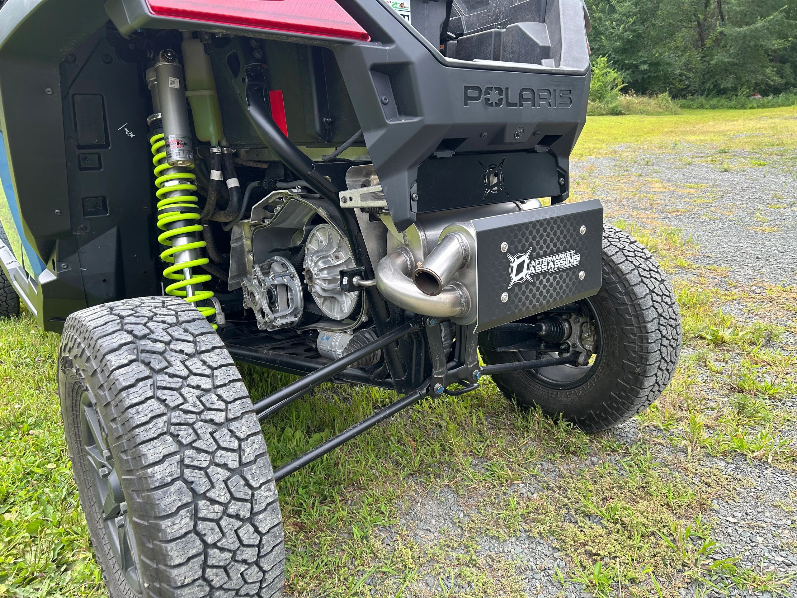 AA Dual Suppressor Slip-On Exhaust for 2020-Up RZR Pro XP/Turbo R/Pro S - Image 4