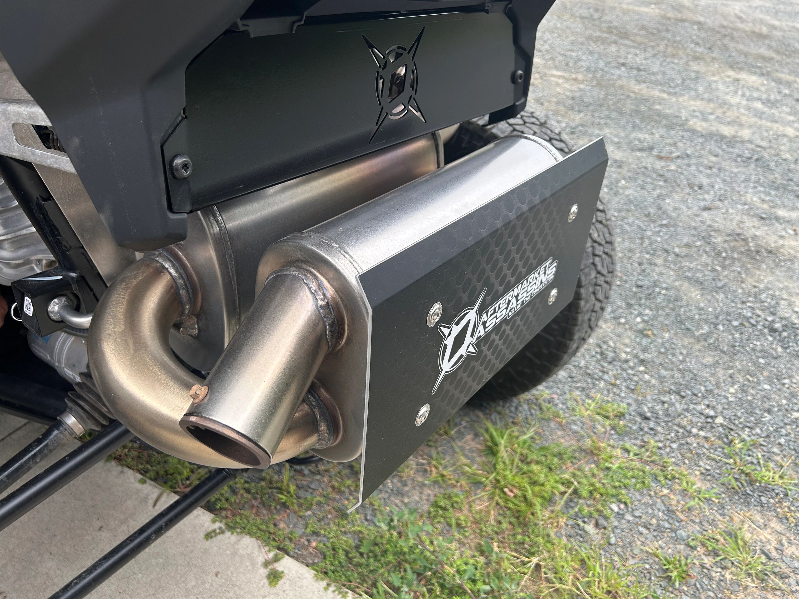 AA Dual Suppressor Slip-On Exhaust for 2020-Up RZR Pro XP/Turbo R/Pro S - Image 2